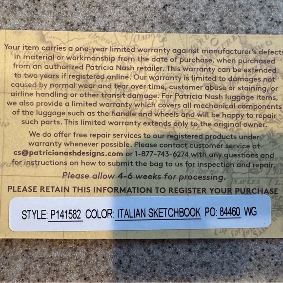 Patricia Nash Italian Sketchbook Crossbody Bag - Picture 7 of 7